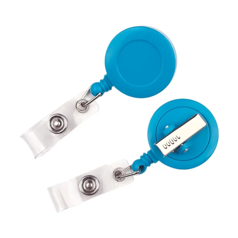 Ausweishalter mit Zugband - Himmelblau