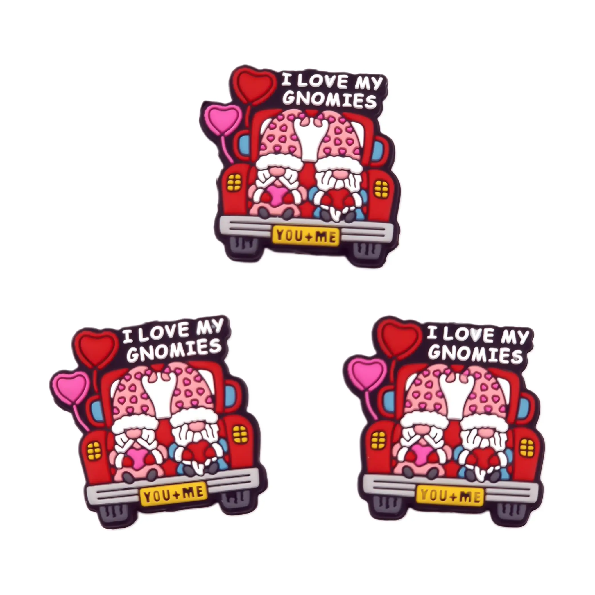 Naamloos-1305 Siliconen Kraal - I Love My Gnomies - Afbeelding 1