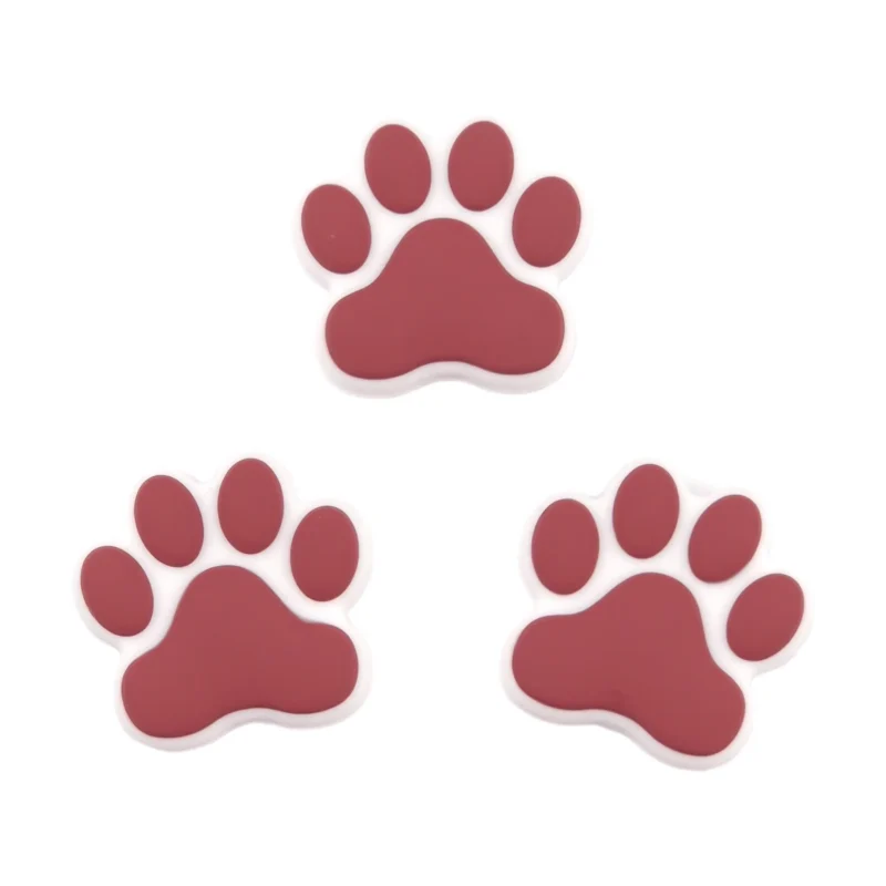 Siliconen Kraal - Pootje - Steen Rood