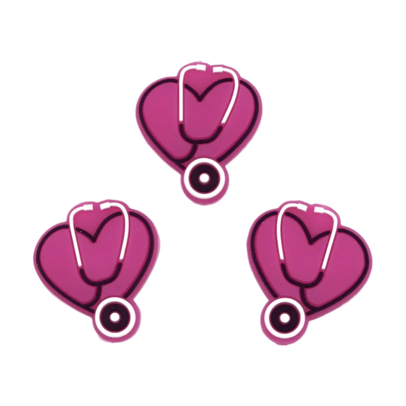 Siliconen Kraal - Sthethoscoop Hart - Cyclaam