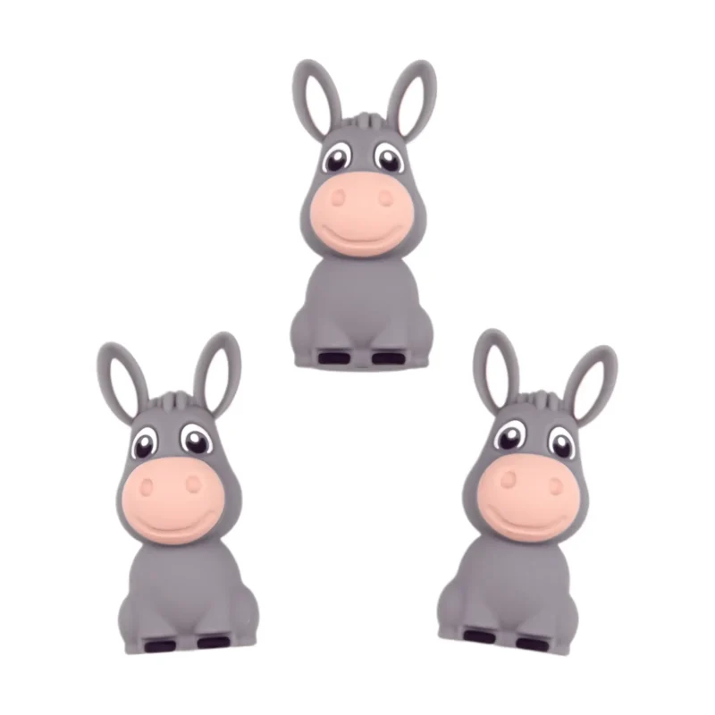 Perle en Silicone - 3D - Âne