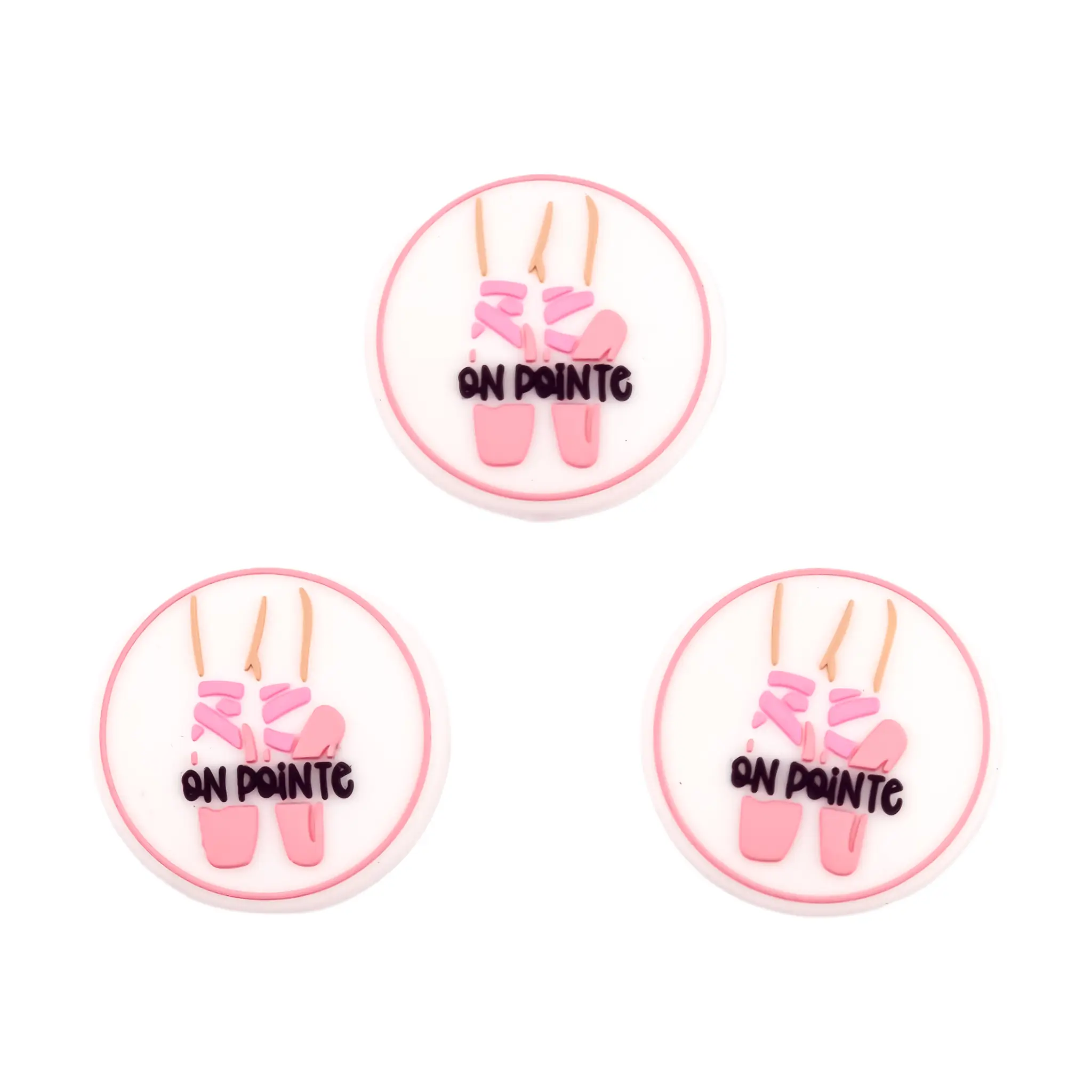 Naamloos-1350 Siliconen Kraal - On pointe - Afbeelding 1