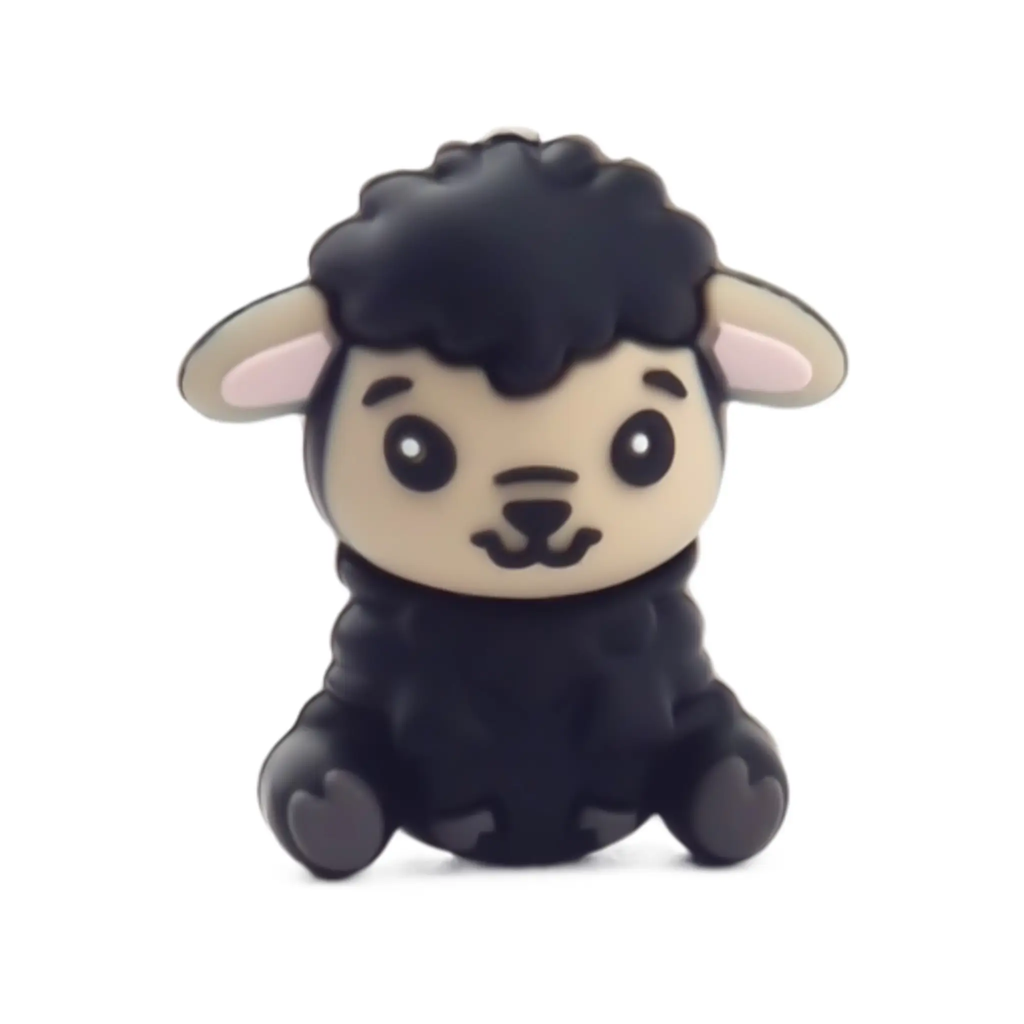 20250622_174243 Perle de silicone - 3D - mouton - noir – Image 1