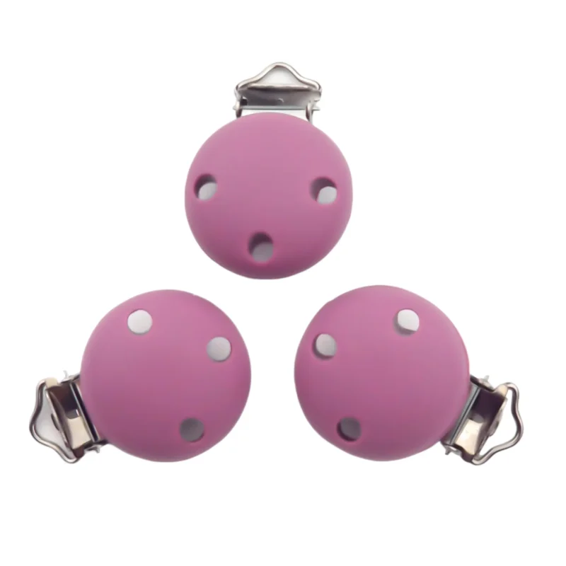 Silikon-Saugerhalter - Klein - 30 mm - Mauve