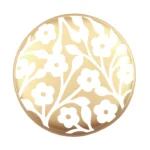 Siliconen Kraal - Wensmuntje - Gegraveerd - Juf met Bloemenprint - Afbeelding 12