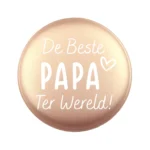 Siliconen Kraal - Wensmuntje - Gegraveerd - De Beste Papa Ter Wereld - Afbeelding 7