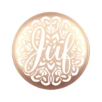 Siliconen Kraal - Wensmuntje - Gegraveerd - Juf Mandala - Afbeelding 7