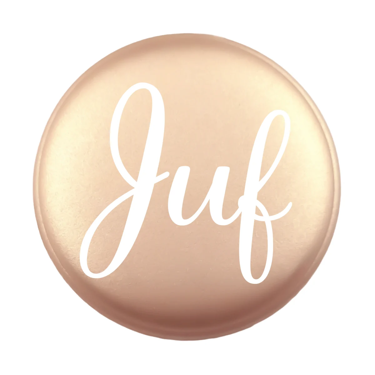 Siliconen Kraal - Wensmuntje - Gegraveerd - Juf met Bloemenprint - Afbeelding 8