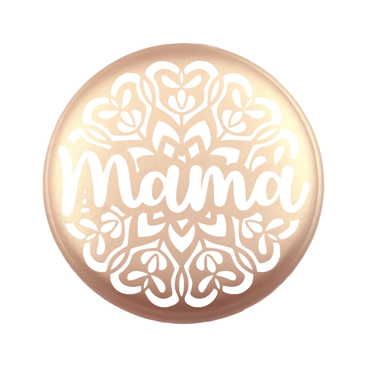 Siliconen Kraal - Wensmuntje - Gegraveerd - Mama Mandala - Afbeelding 3