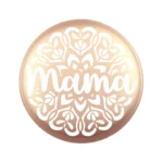 Siliconen Kraal - Wensmuntje - Gegraveerd - Mama Mandala - Afbeelding 3