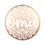 Siliconen Kraal - Wensmuntje - Gegraveerd - Oma Mandala - Afbeelding 6