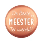 Siliconen Kraal - Wensmuntje - Gegraveerd - De Beste Meester Ter Wereld - Afbeelding 6