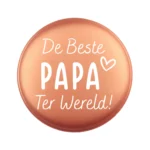 Siliconen Kraal - Wensmuntje - Gegraveerd - De Beste Papa Ter Wereld - Afbeelding 6