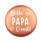 Siliconen Kraal - Wensmuntje - Gegraveerd - Beste Papa Ooit - Afbeelding 6