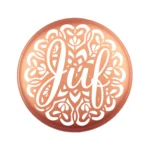 Siliconen Kraal - Wensmuntje - Gegraveerd - Juf Mandala - Afbeelding 6