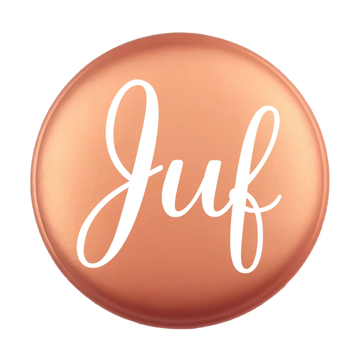 Siliconen Kraal - Wensmuntje - Gegraveerd - Juf met Bloemenprint - Afbeelding 7