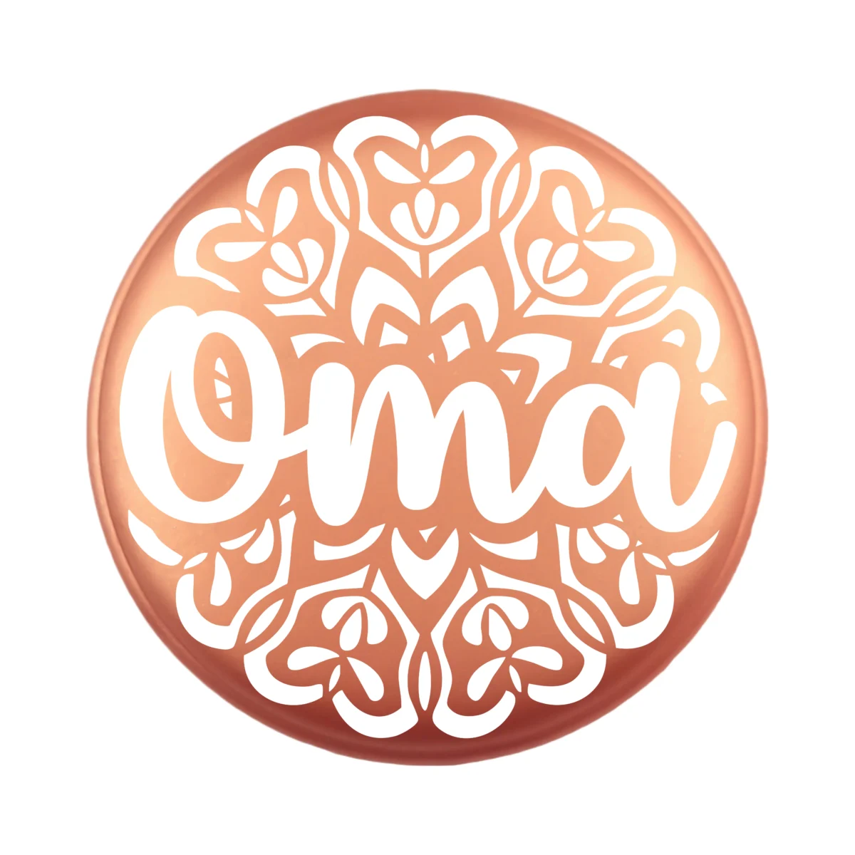 Siliconen Kraal - Wensmuntje - Gegraveerd - Oma Mandala - Afbeelding 4