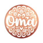 Siliconen Kraal - Wensmuntje - Gegraveerd - Oma Mandala - Afbeelding 4