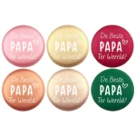 Siliconen Kraal - Wensmuntje - Gegraveerd - De Beste Papa Ter Wereld