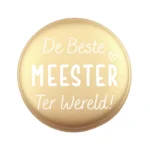 Siliconen Kraal - Wensmuntje - Gegraveerd - De Beste Meester Ter Wereld - Afbeelding 5