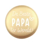 Siliconen Kraal - Wensmuntje - Gegraveerd - De Beste Papa Ter Wereld - Afbeelding 5