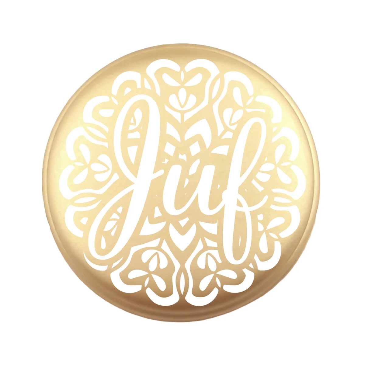 Siliconen Kraal - Wensmuntje - Gegraveerd - Juf Mandala - Afbeelding 5