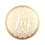 Siliconen Kraal - Wensmuntje - Gegraveerd - Juf Mandala - Afbeelding 5