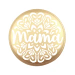 Siliconen Kraal - Wensmuntje - Gegraveerd - Mama Mandala - Afbeelding 7