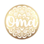 Siliconen Kraal - Wensmuntje - Gegraveerd - Oma Mandala - Afbeelding 8