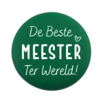 Siliconen Kraal - Wensmuntje - Gegraveerd - De Beste Meester Ter Wereld - Afbeelding 4