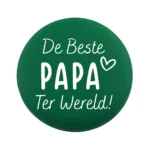 Siliconen Kraal - Wensmuntje - Gegraveerd - De Beste Papa Ter Wereld - Afbeelding 4