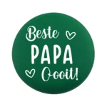 Siliconen Kraal - Wensmuntje - Gegraveerd - Beste Papa Ooit - Afbeelding 4