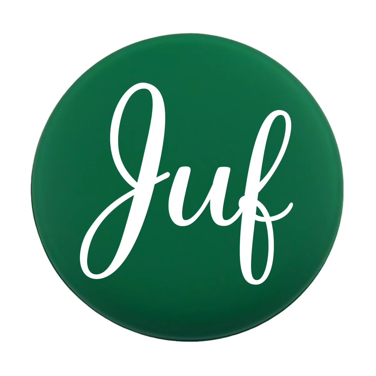 Siliconen Kraal - Wensmuntje - Gegraveerd - Juf met Bloemenprint - Afbeelding 5