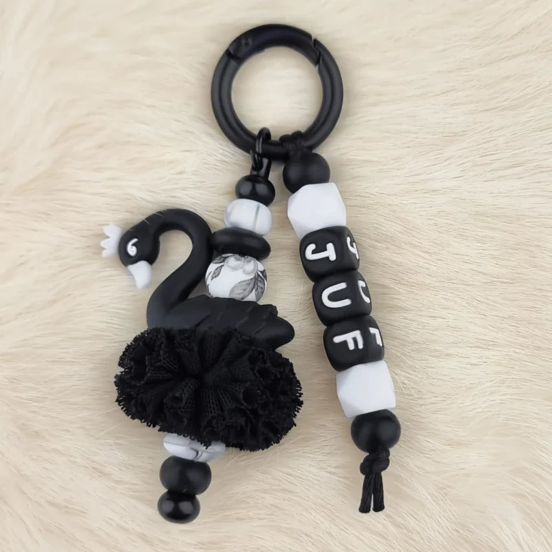 DIY Tashanger - Zwaantje - Juf - Zwart