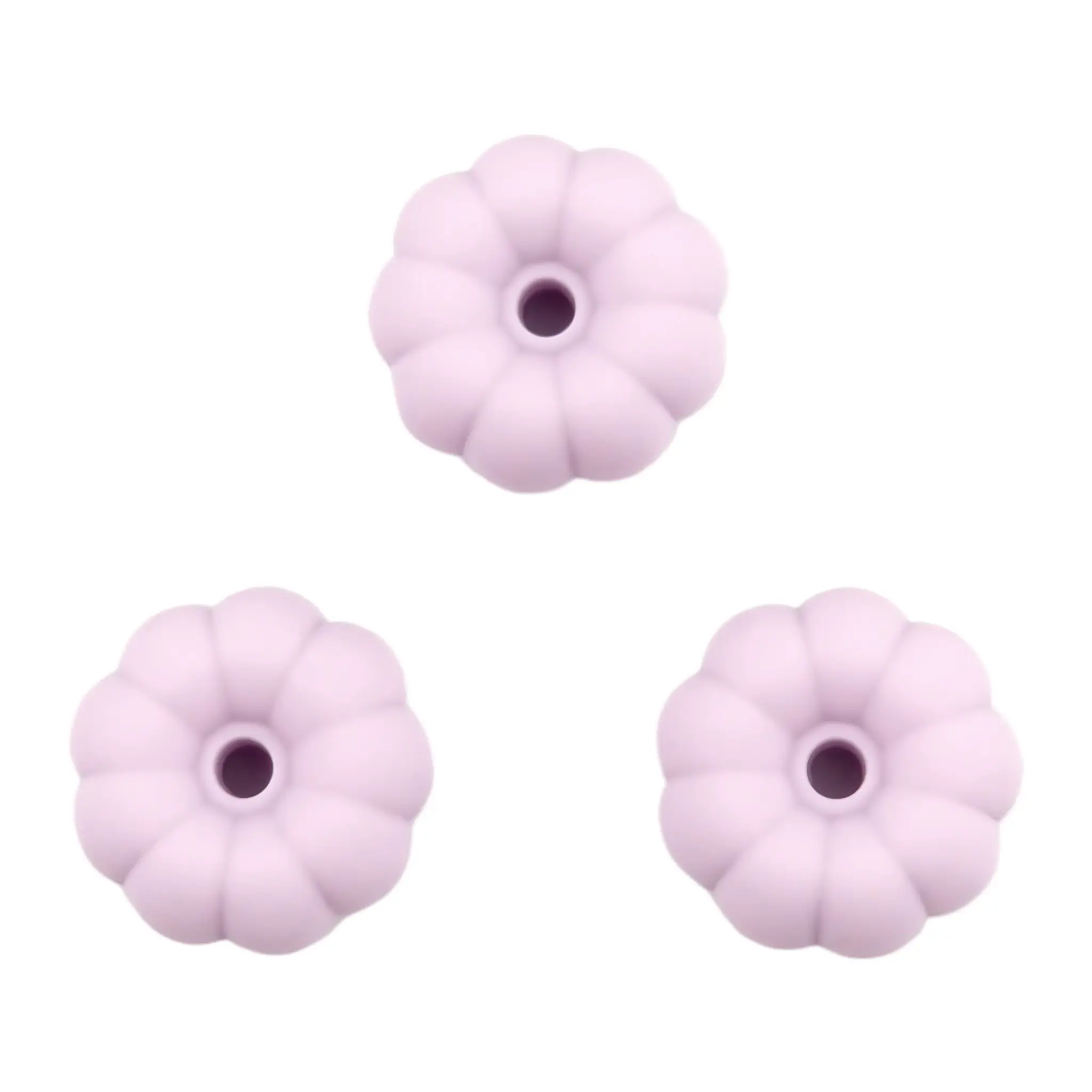 Naamloos-1475 Siliconen Kraal - Pompoen - 8 mm x 16 mm - Orchid - Afbeelding 1