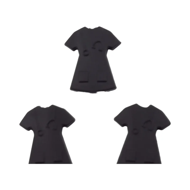 Silikonperlen - Krankenschwestern - Uniform Klein Schwarz