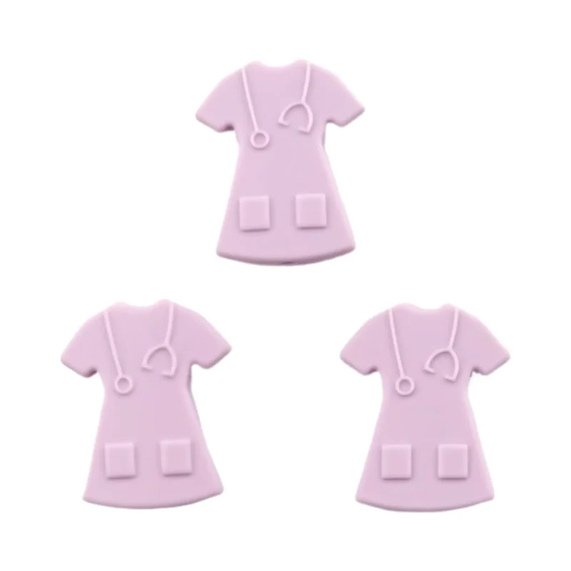 Silikonperlen - Krankenschwestern - Uniform Small Powder Lilac