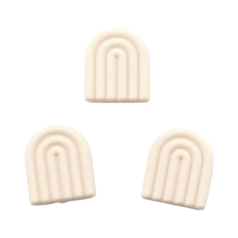 perle en silicone - arc-en-ciel - Moderne - Ivoire