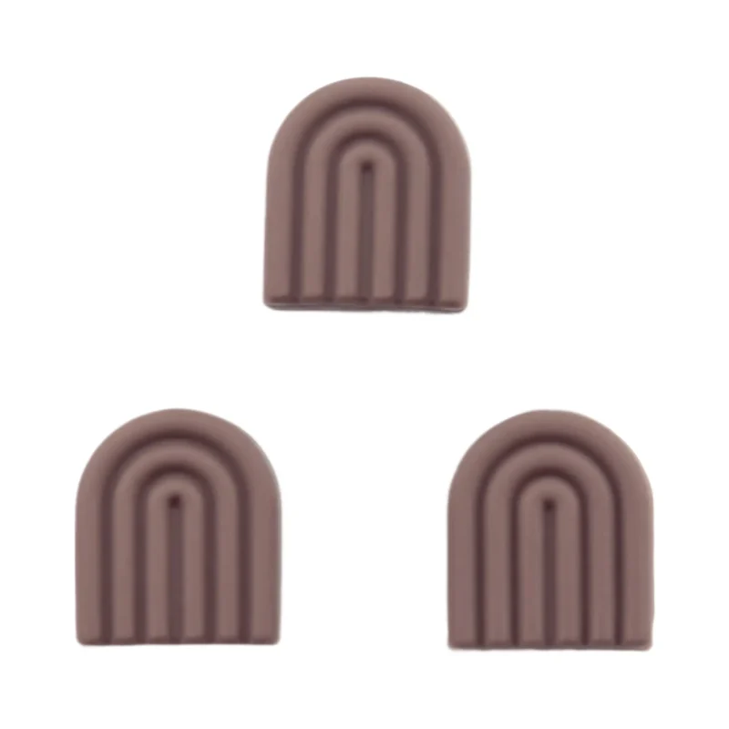 perle en silicone - arc-en-ciel - Moderne - Ch&ecirc;ne Sombre