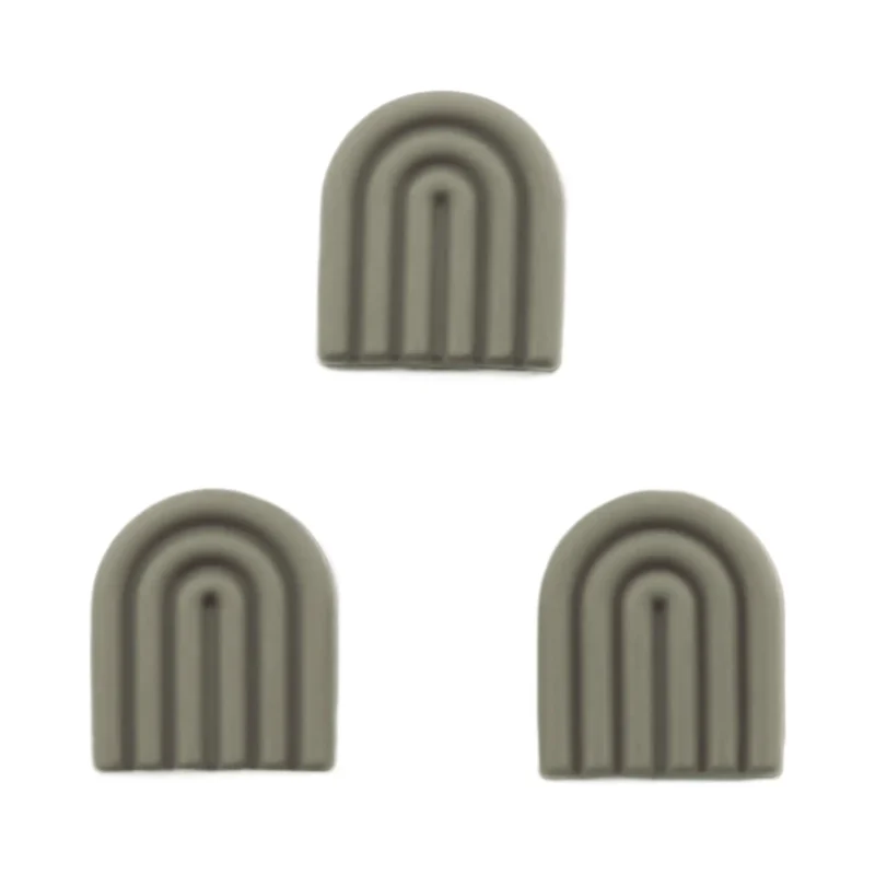 perle en silicone - arc-en-ciel - Moderne - Th&eacute; vert