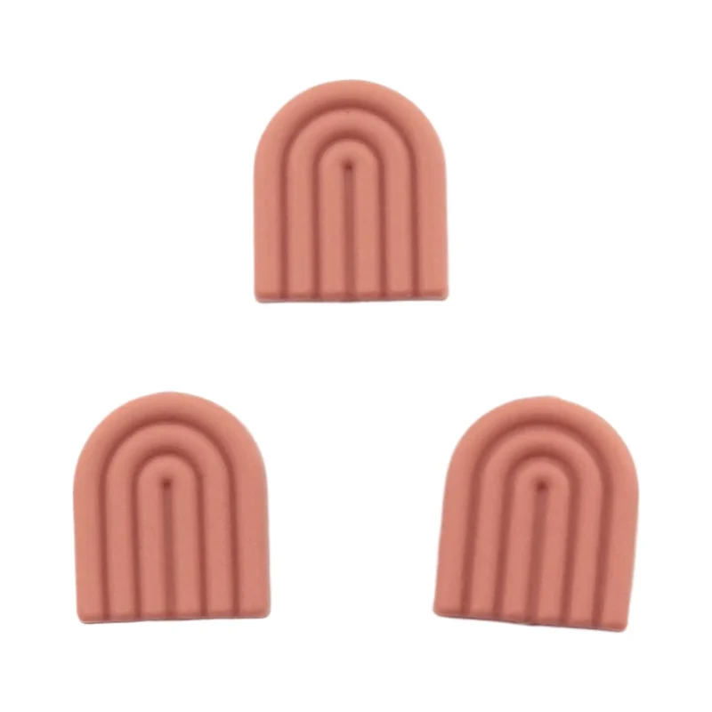 perle en silicone - arc-en-ciel - Moderne - Bois de rose