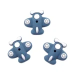 Perles de silicone - 3D - Avion - Gris pétrole - Gris glace – Image 2