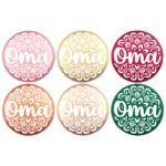 Siliconen Kraal - Wensmuntje - Gegraveerd - Oma Mandala