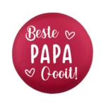 Siliconen Kraal - Wensmuntje - Gegraveerd - Beste Papa Ooit - Afbeelding 3