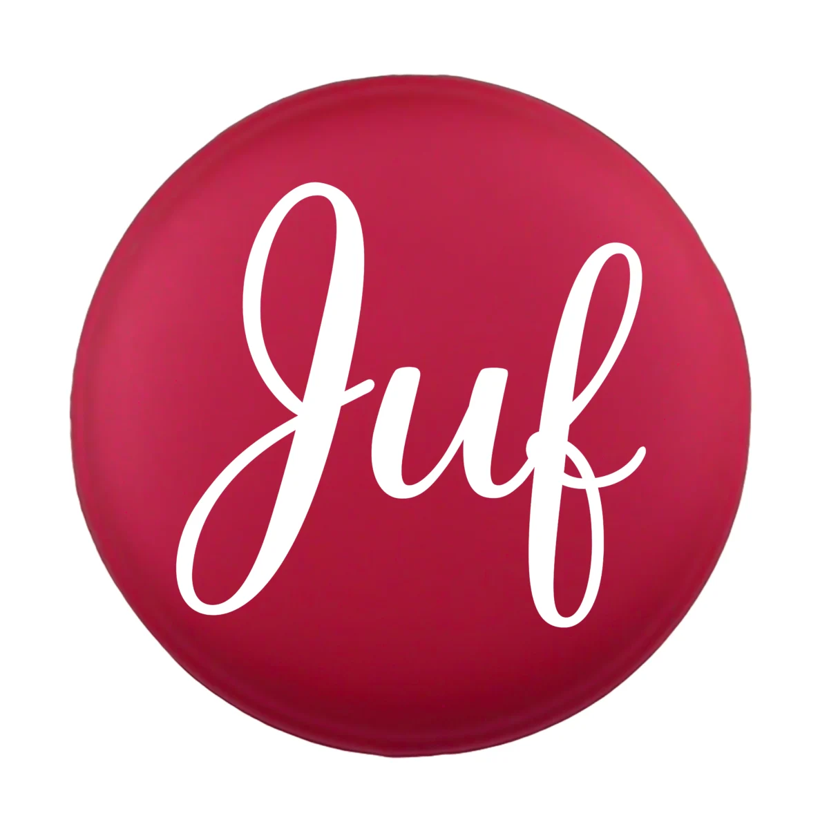 Siliconen Kraal - Wensmuntje - Gegraveerd - Juf met Bloemenprint - Afbeelding 4