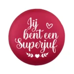 Siliconen Kraal - Wensmuntje - Gegraveerd - Superjuf - Afbeelding 4