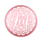 Siliconen Kraal - Wensmuntje - Gegraveerd - Juf Mandala - Afbeelding 8