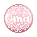 Siliconen Kraal - Wensmuntje - Gegraveerd - Oma Mandala - Afbeelding 3
