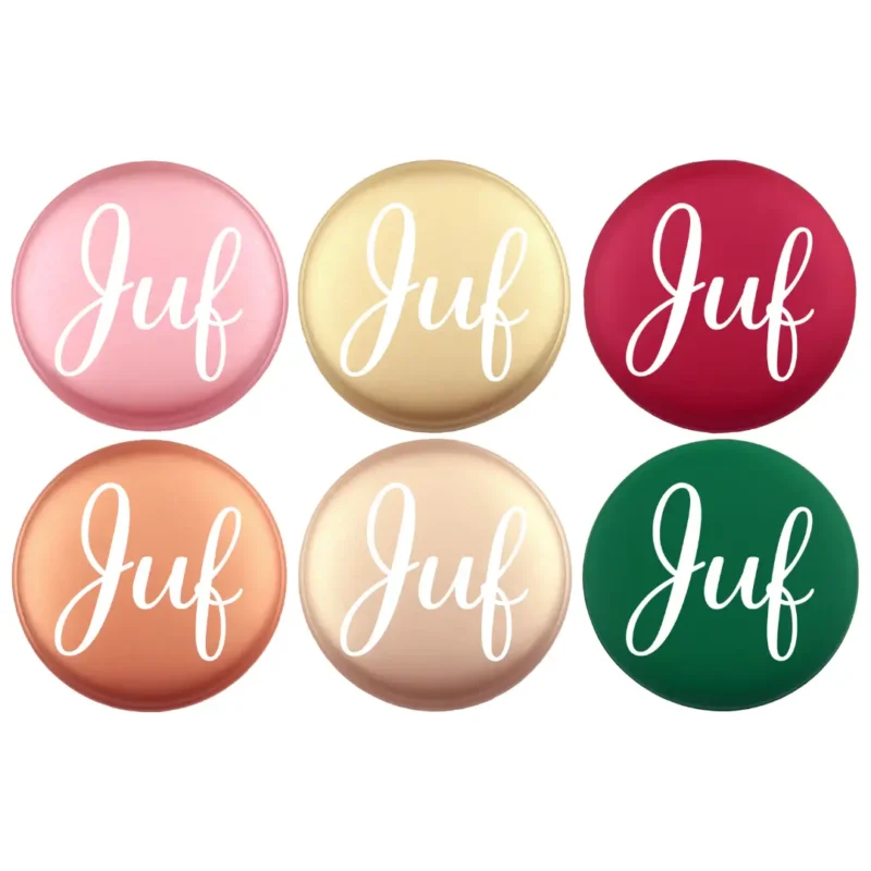 Perle en silicone - Jeton de vœux - Gravé - Enseignant avec impression de fleurs