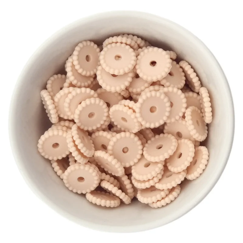 Siliconen kralen - Mini Dots - Tussenschijfje - Astilbe